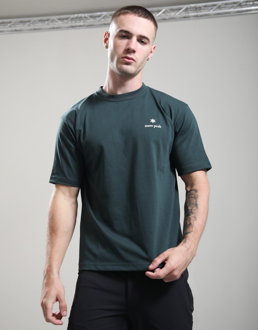 Snow Peak New Standard Logo T-Shirt Dark Green