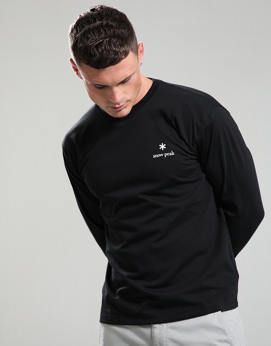 Snow Peak NSD Long Sleeve Logo T-Shirt Black