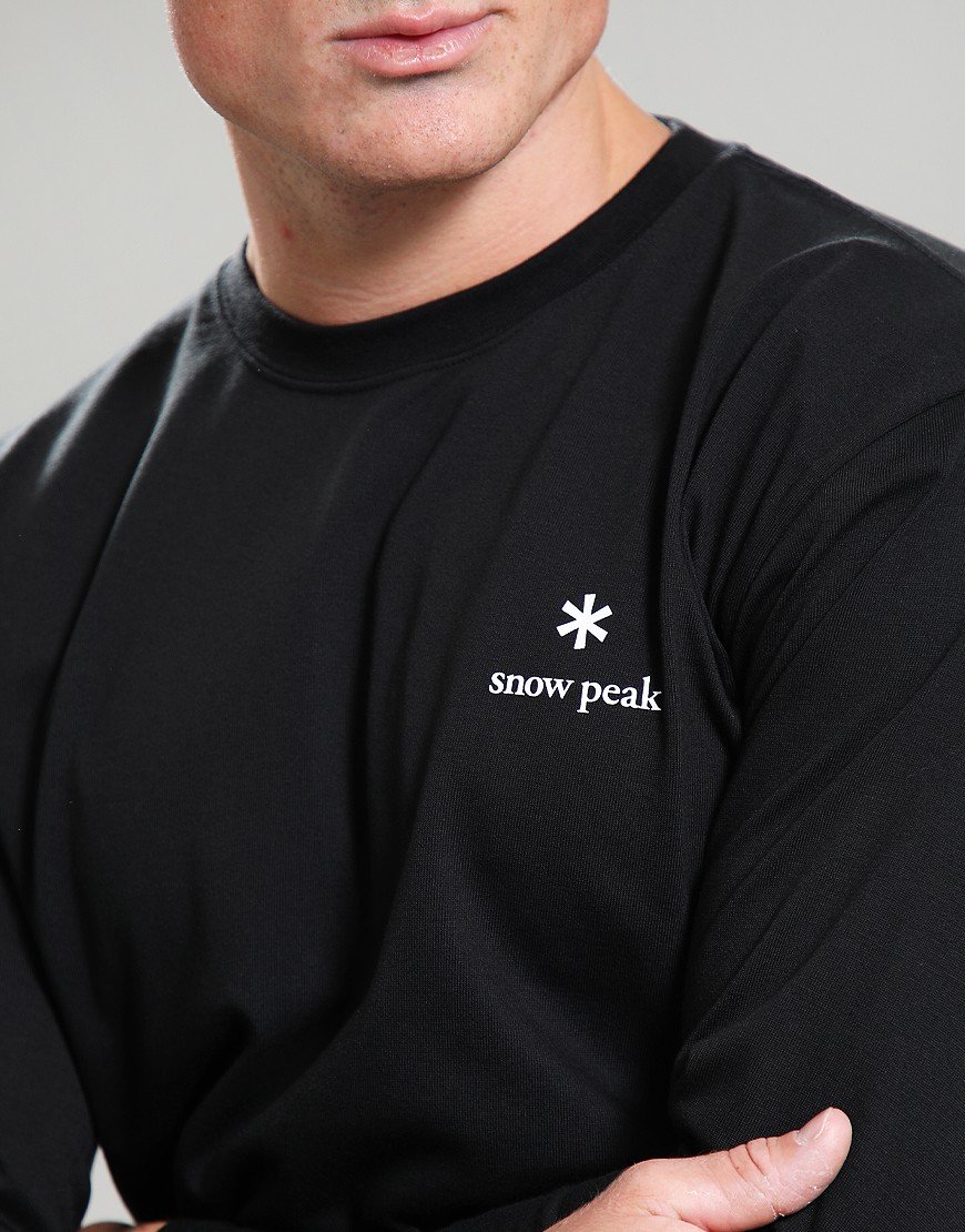 Snow Peak NSD Long Sleeve Logo T-Shirt Black