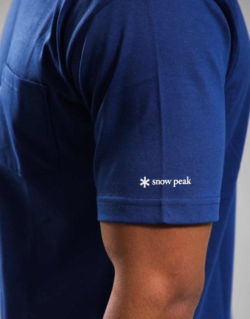 Snow Peak NSD Pocket T-Shirt Blue