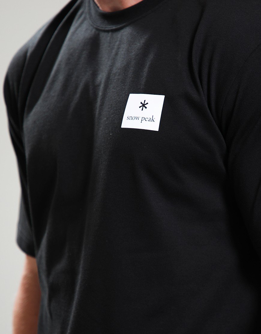 Snow Peak NSD Square Logo T-Shirt Black