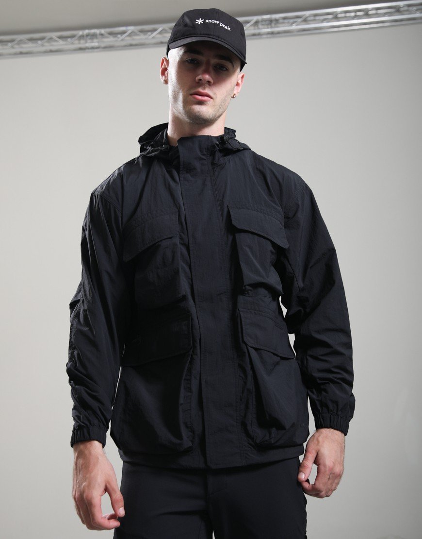 Snow Peak Nylon Double Rip Jacket Black