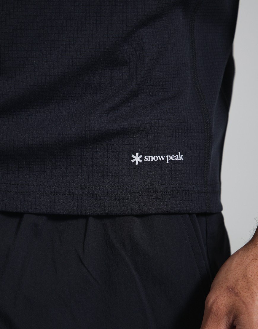 Snow Peak Polartec Power Dry T-Shirt Black