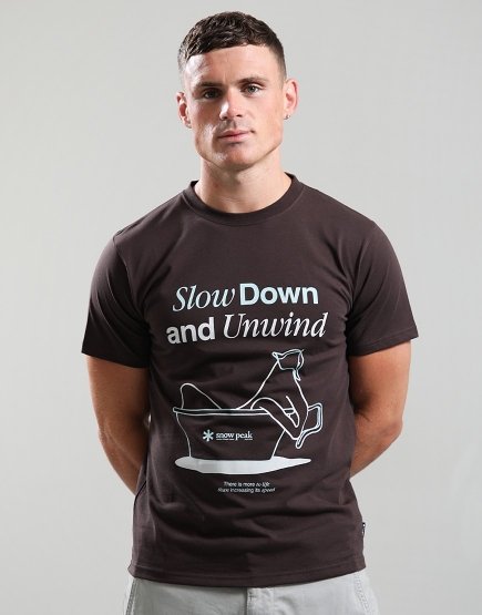 Snow Peak Relaxation T-Shirt Dark Brown