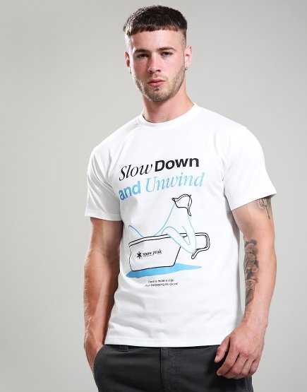 Snow Peak Relaxation T-Shirt Off White