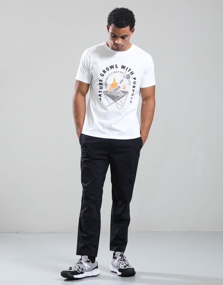 Snow Peak SP Fireplace Dry T-Shirt White