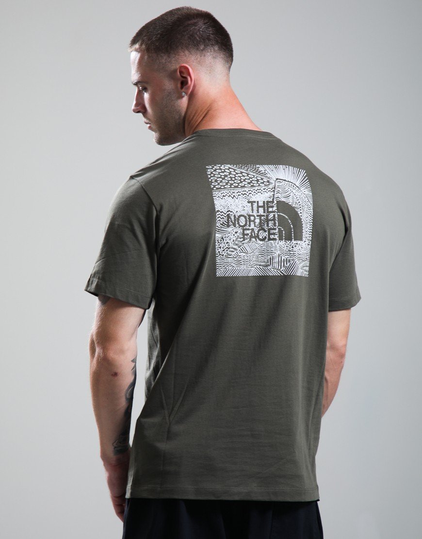 The North Face Box NSE Celebration T-Shirt New Taupe Green