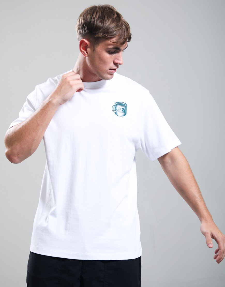 The North Face Basecamp Barista Relaxed Graphic T-Shirt White/Pacific Teal