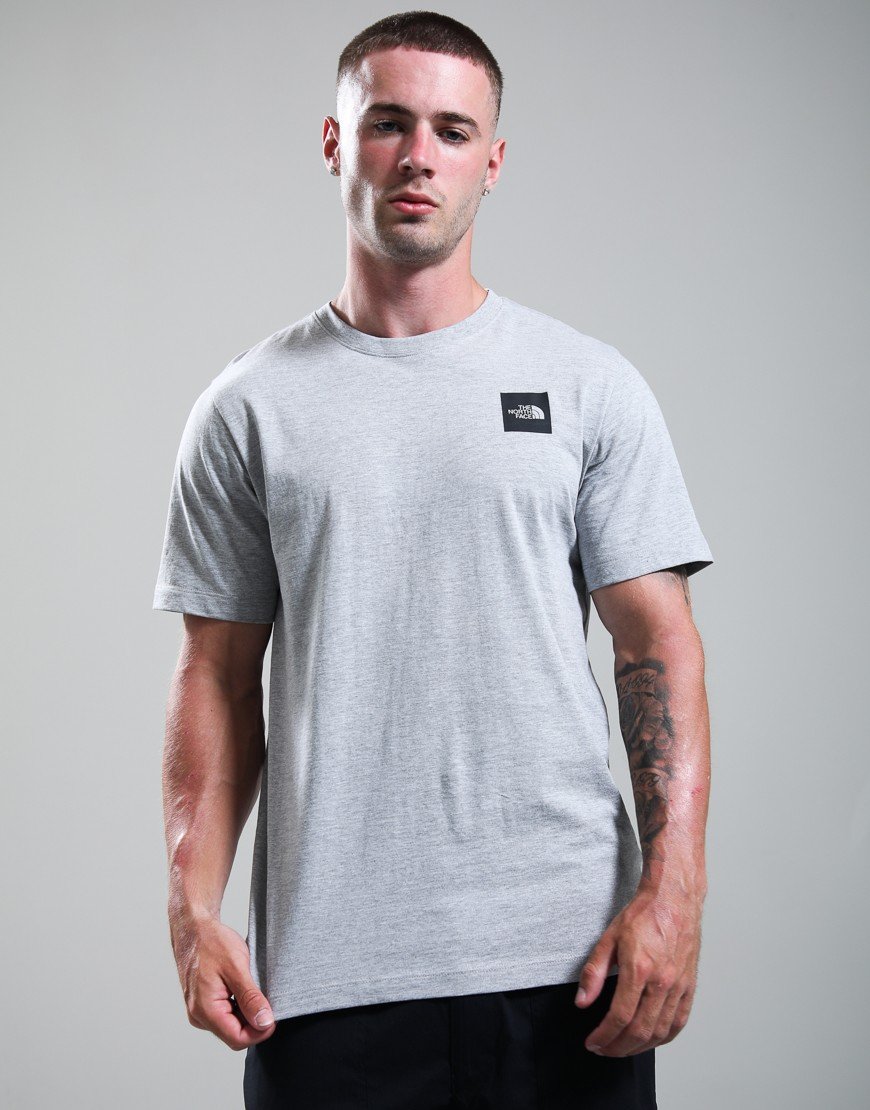 The North Face Evolution Box Half Dome T-Shirt Pale Grey Heather