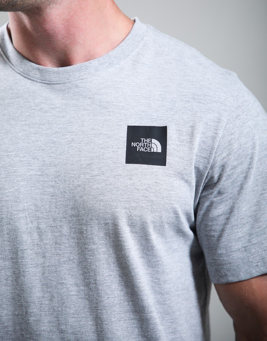 The North Face Evolution Box Half Dome T-Shirt Pale Grey Heather