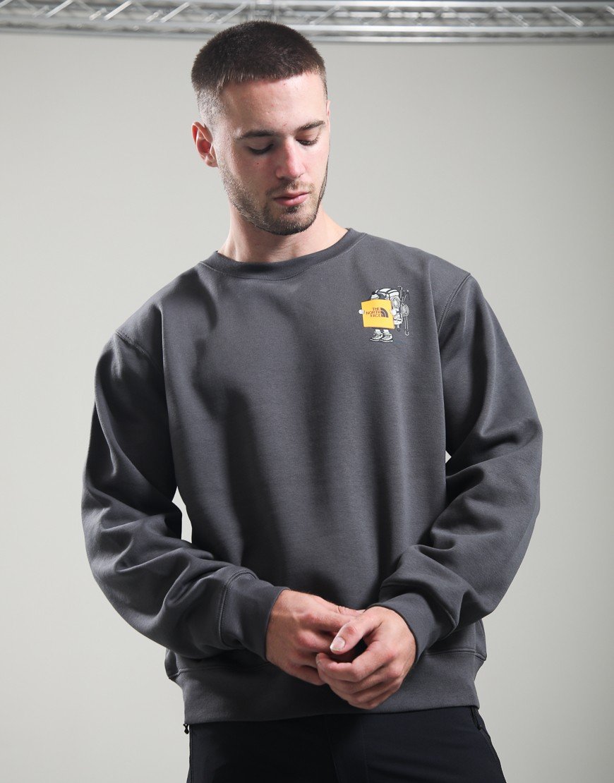 The North Face Gear Up Get Out Graphic Sweat Anthracite Grey