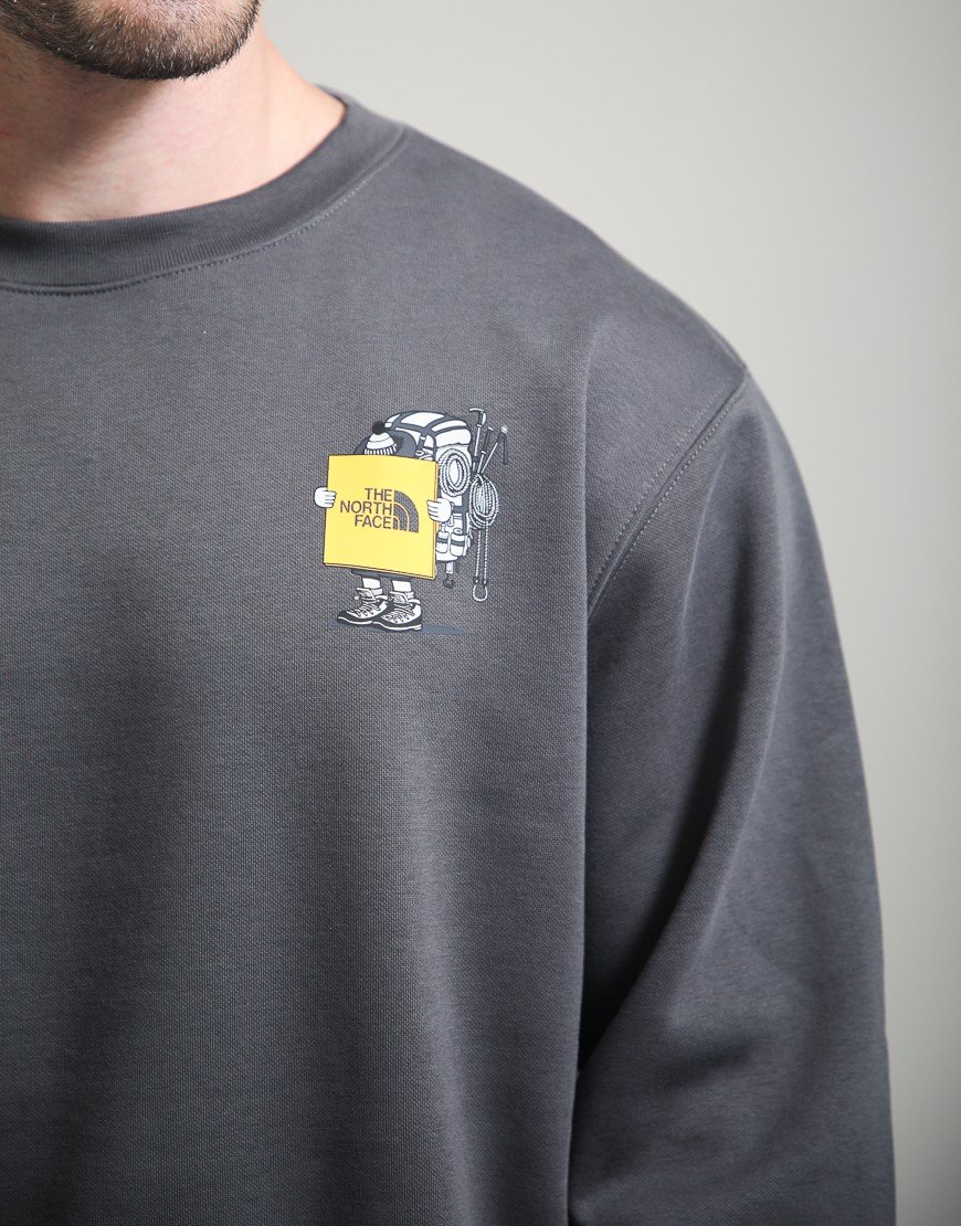 The North Face Gear Up Get Out Graphic Sweat Anthracite Grey