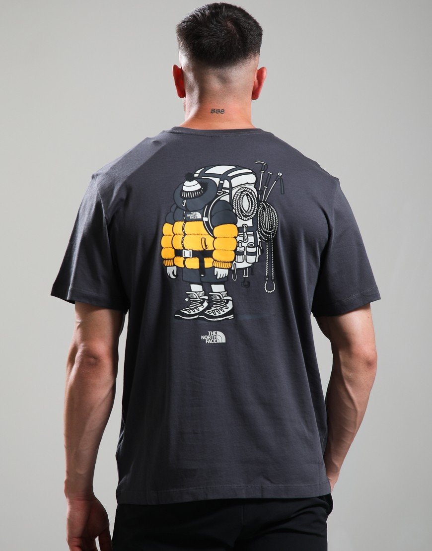 The North Face Gear Up Get Out Graphic T-Shirt Anthracite Grey