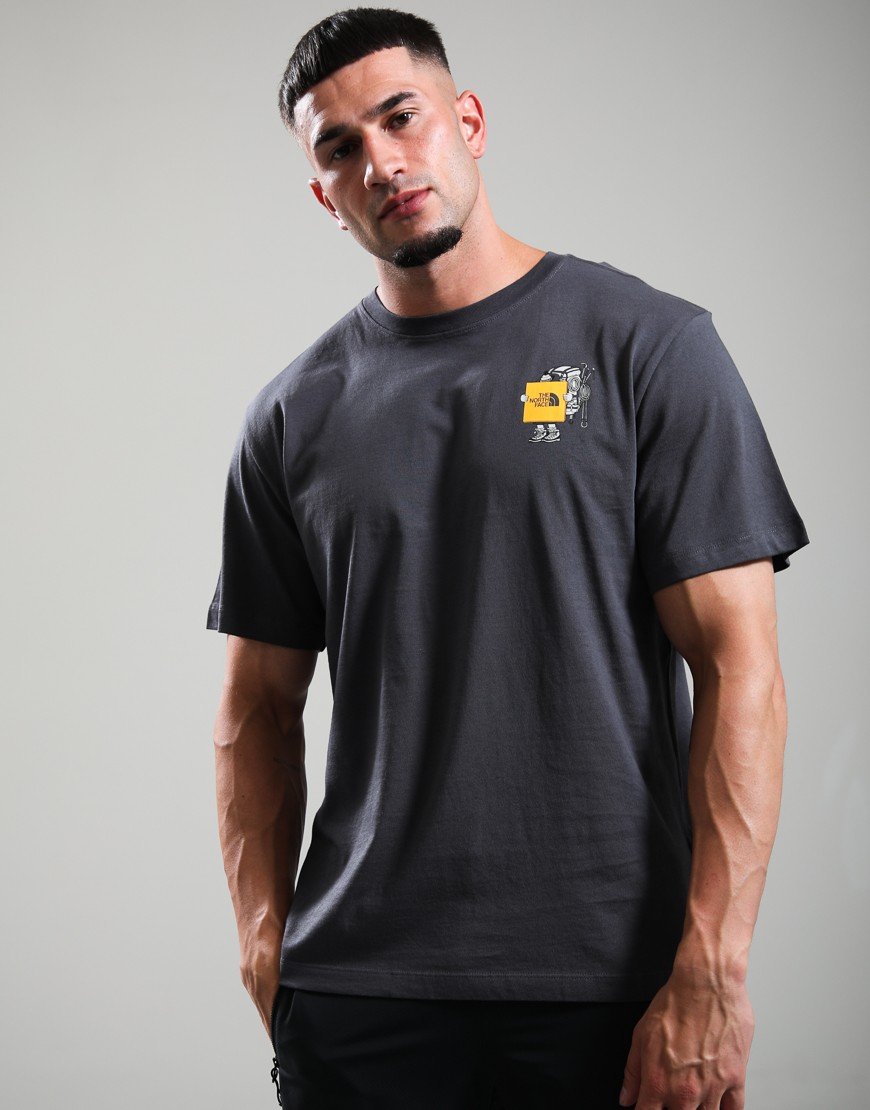 The North Face Gear Up Get Out Graphic T-Shirt Anthracite Grey
