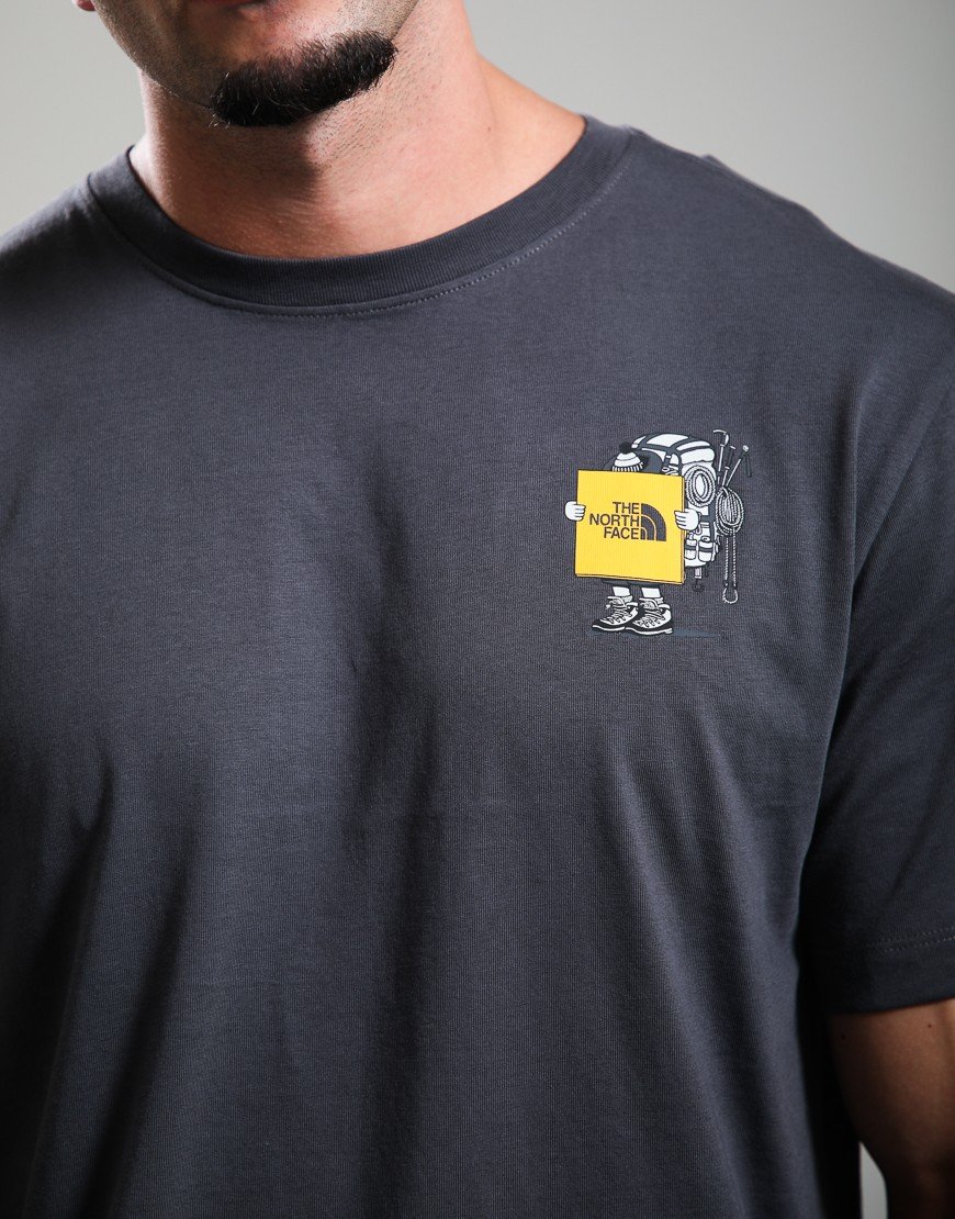 The North Face Gear Up Get Out Graphic T-Shirt Anthracite Grey