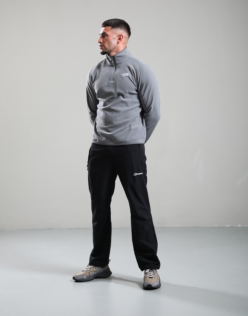 The North Face Glacier 1/4 Zip Fleece Mid Grey Heather