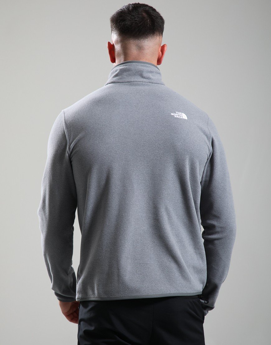 The North Face Glacier 1/4 Zip Fleece Mid Grey Heather