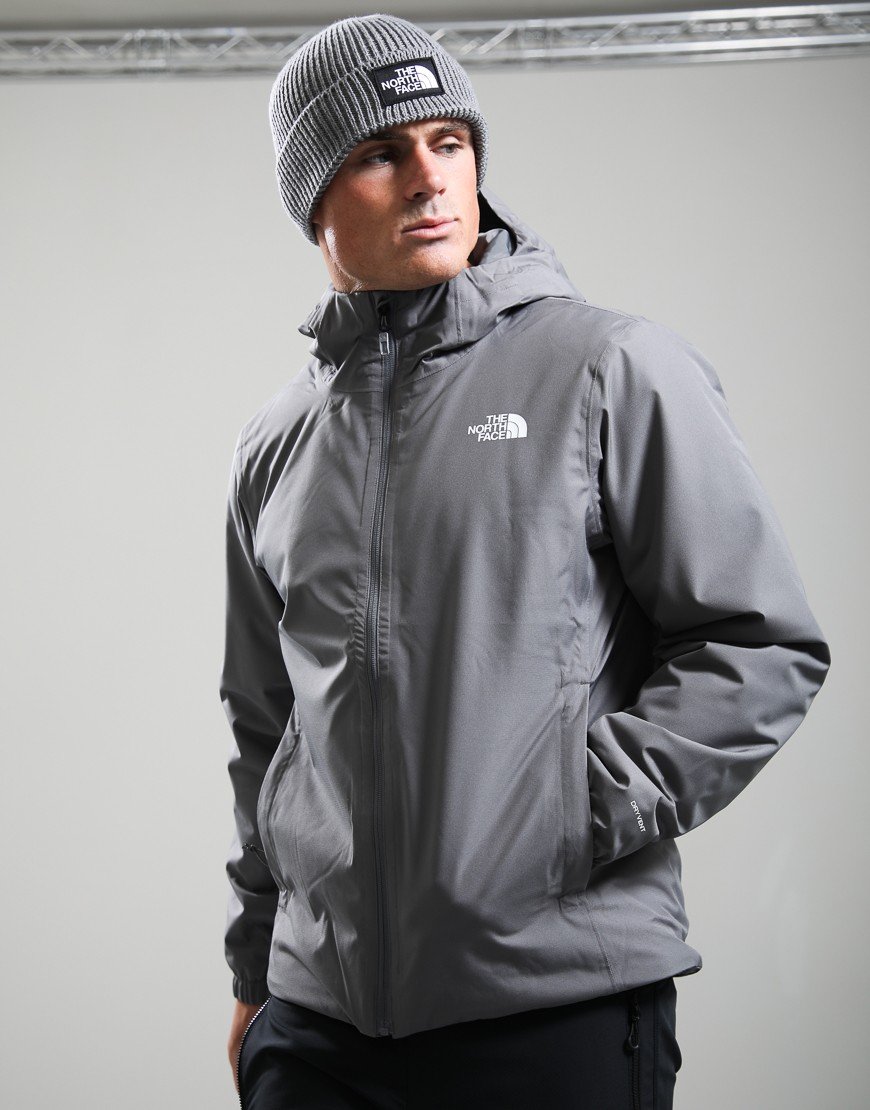The North Face Logo Box Cuffed Beanie Medium Grey Heather