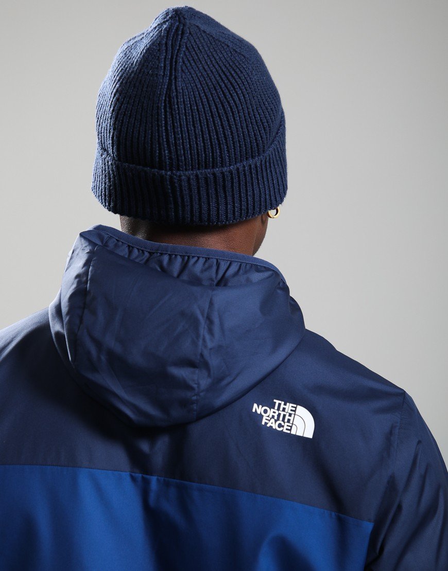 The North Face Logo Box Cuffed Beanie Summit Navy