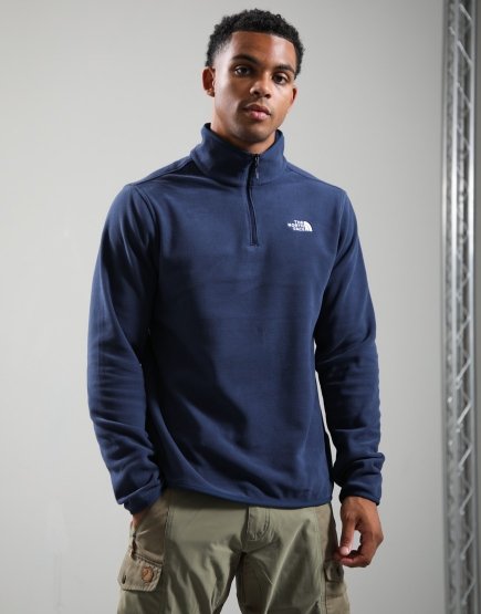 The North Face Glacier 1/4 Zip Fleece Summit Navy