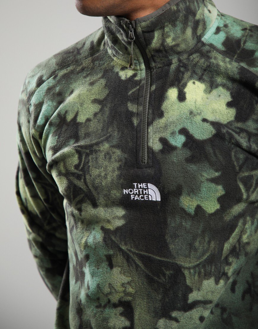 The North Face Glacier 1/4 Zip Fleece New Taupe Green Yosemite