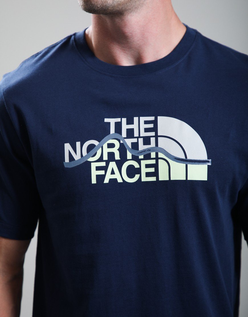 The North Face Mountain Line Graphic T-Shirt Summit Navy