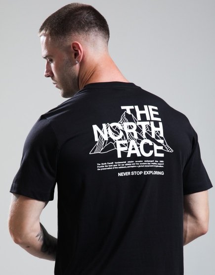 The North Face Mountain Sketch Graphic T-Shirt Black