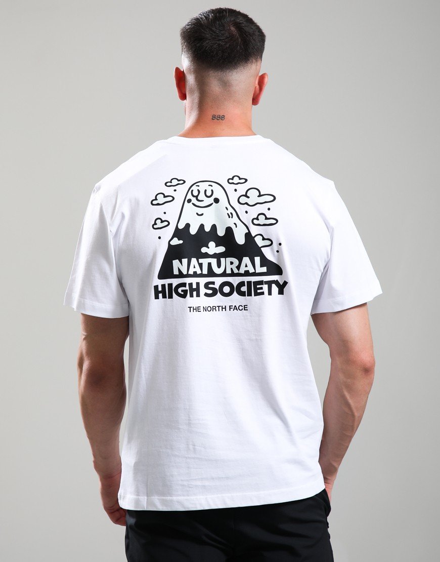 The North Face Natural High Society Relaxed Graphic T-Shirt White