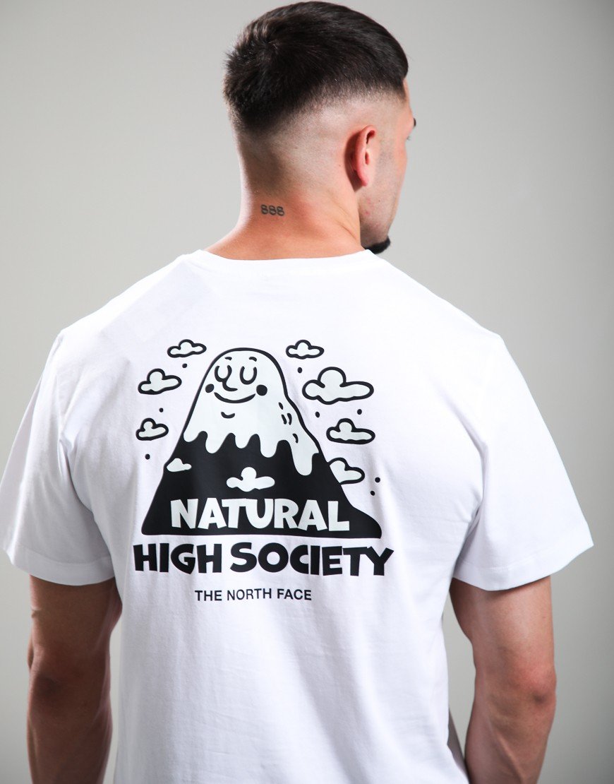 The North Face Natural High Society Relaxed Graphic T-Shirt White