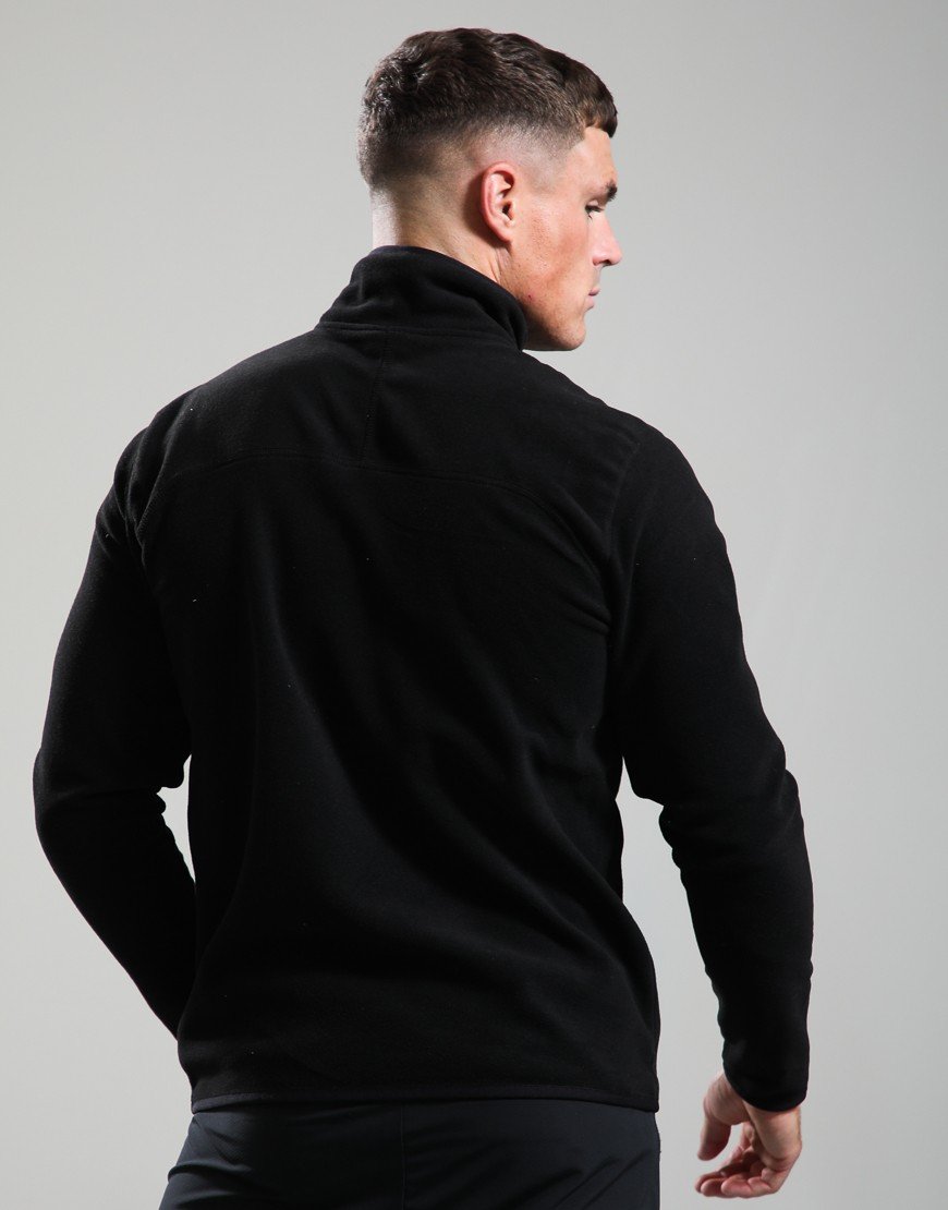 The North Face Glacier 1/4 Zip Embroidered Logo Fleece Black