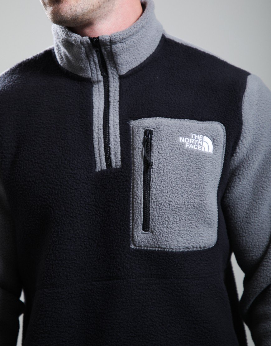 The North Face Yumiori 1/4 Zip Fleece Jacket Black/Smoked Pearl