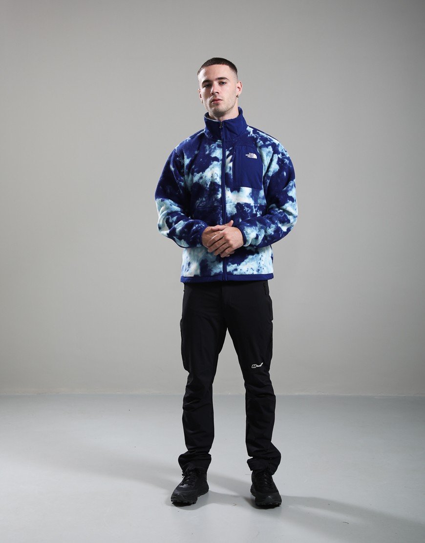 The North Face Yumiori Off-Peak Printed Fleece Jacket Bold Blue Granitic Rock Print