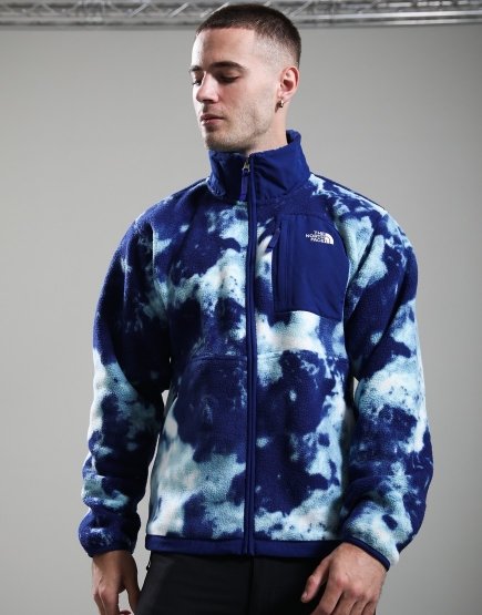 The North Face Yumiori Off-Peak Printed Fleece Jacket Bold Blue Granitic Rock Print