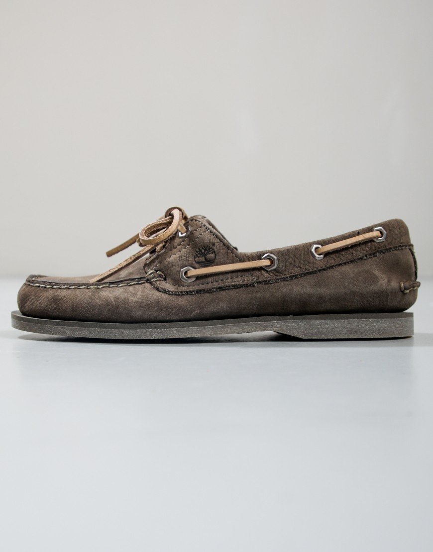 Timberland Classic Boat Shoe Olive Nubuck