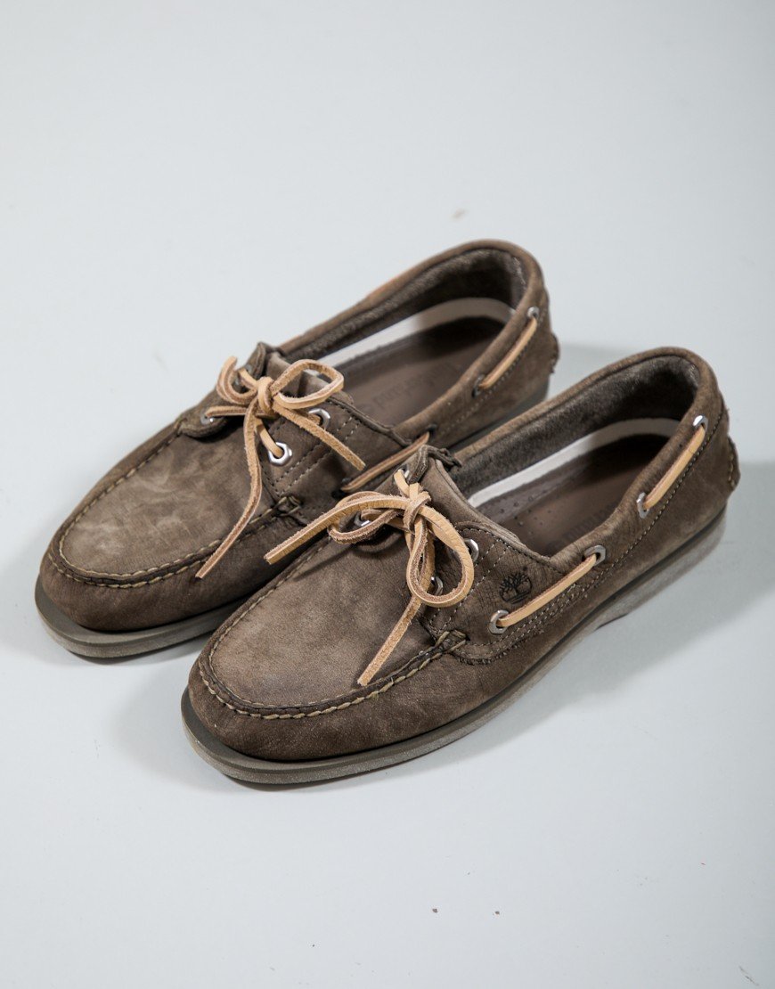 Timberland Classic Boat Shoe Olive Nubuck
