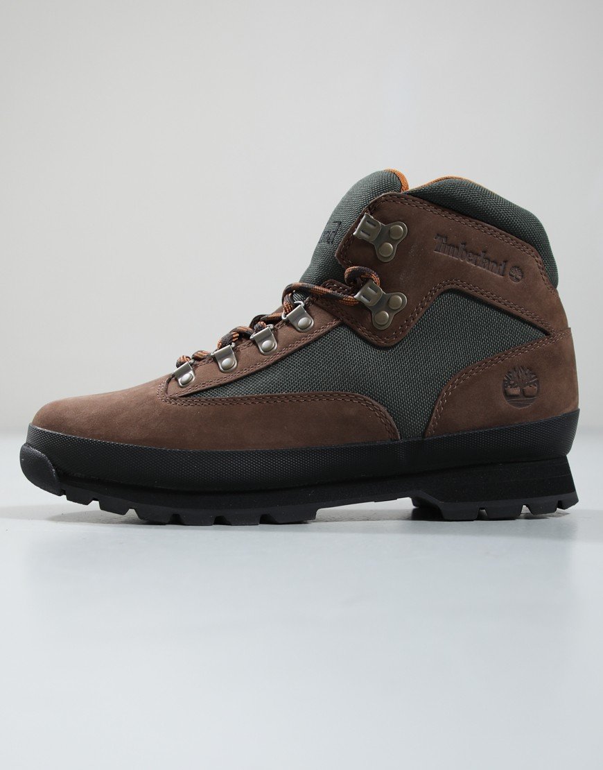 Timberland Euro Hiker Mid Lace Boots Dark Brown