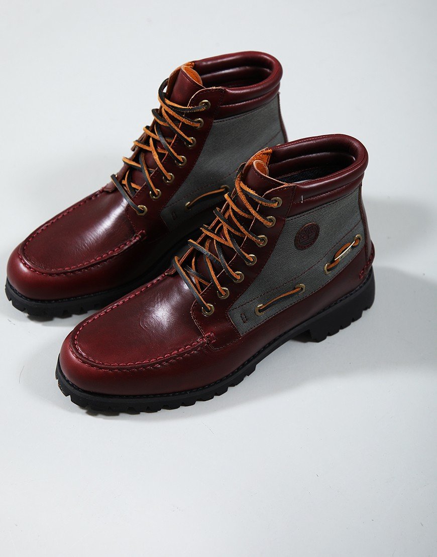 Timberland Gore-Tex 7 Eye Lug Boots Dark Red Full Grain