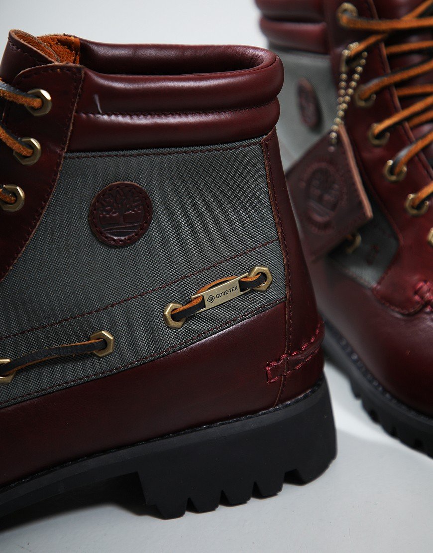 Timberland Gore-Tex 7 Eye Lug Boots Dark Red Full Grain