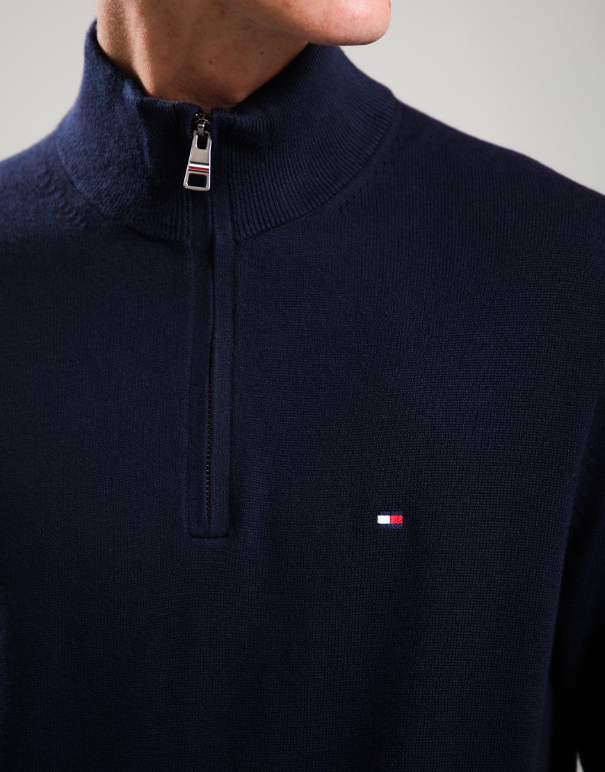 Tommy Hilfiger Cashmere Zip Sweat Desert Sky