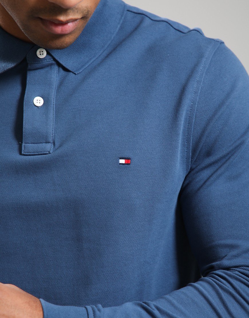 Tommy Hilfiger 1985 Long Sleeve Polo Shirt Aegean Sea