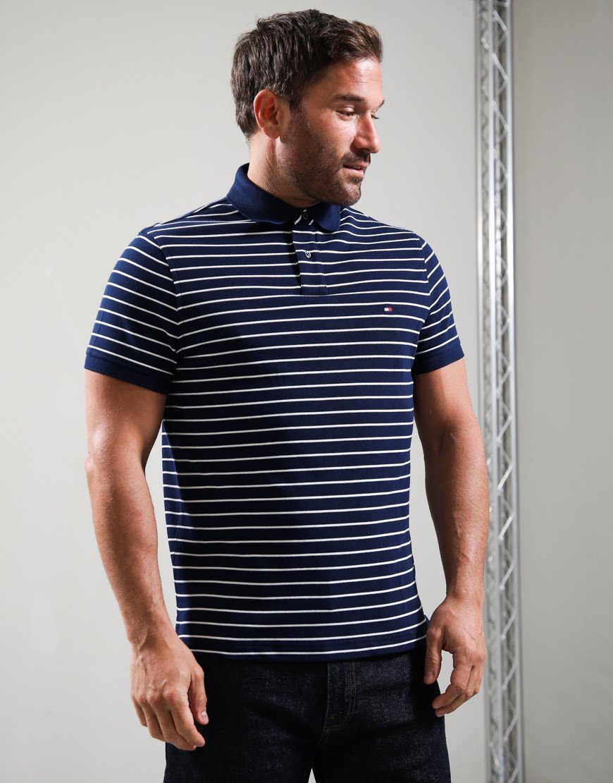 Tommy Hilfiger 1985 Regular Polo Shirt Carbon Navy/Ivory Petal