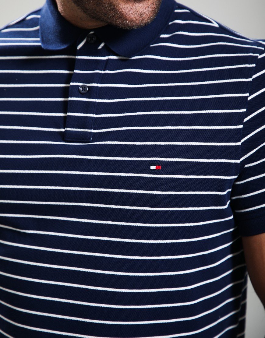 Tommy Hilfiger 1985 Regular Polo Shirt Carbon Navy/Ivory Petal