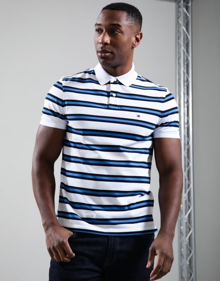 Tommy Hilfiger 1985 Regular Polo Shirt White/Desert Sky Multi