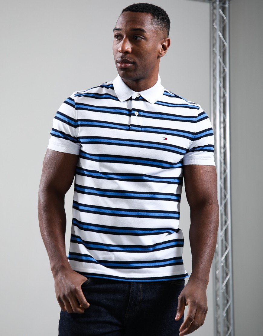 Tommy Hilfiger 1985 Regular Polo Shirt White/Desert Sky Multi