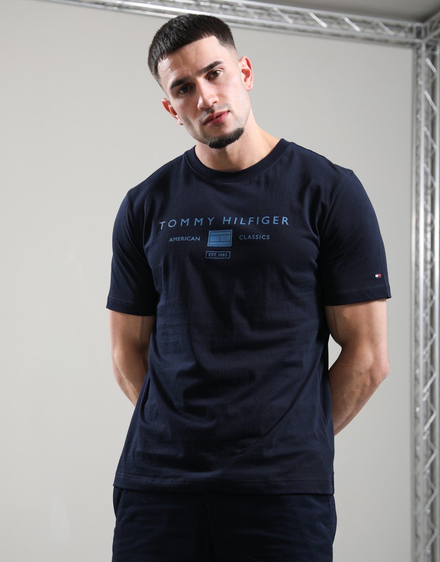 Tommy Hilfiger Brand Love Mono Stack T-Shirt Desert Sky