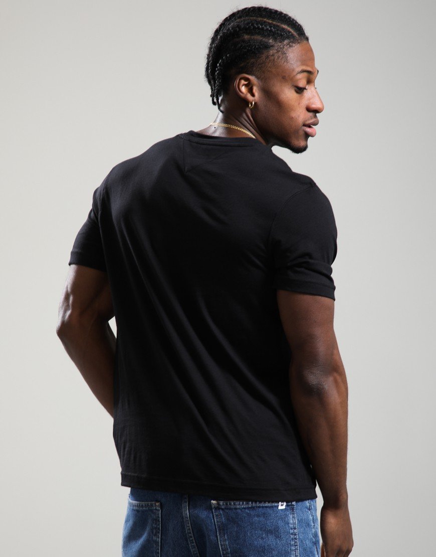 Tommy Hilfiger Brand Love Text Stack T-Shirt Black