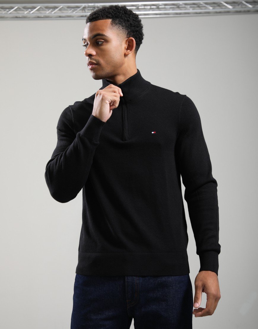 Tommy Hilfiger Cashmere Zip Sweat Black