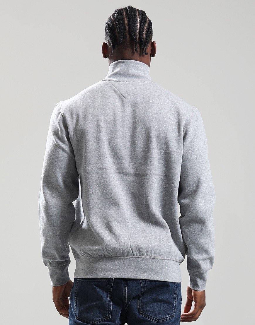 Tommy Hilfiger Essential Fleece Quarter Zip Sweat Medium Grey Heather