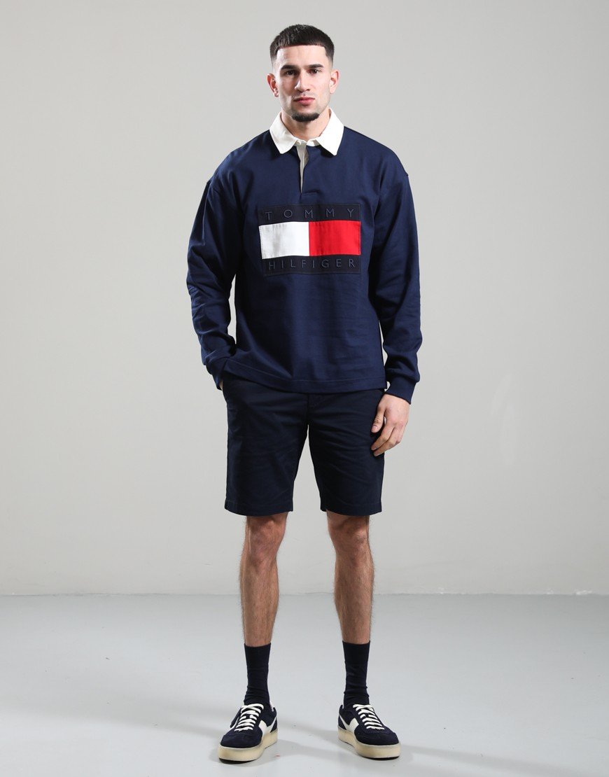 Tommy Hilfiger Flag Rugby Carbon Navy