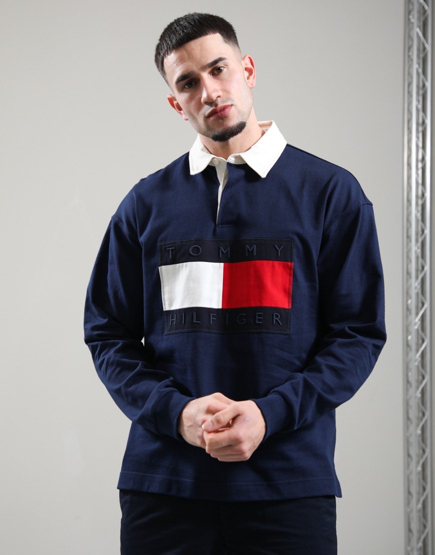 Tommy Hilfiger Flag Rugby Carbon Navy
